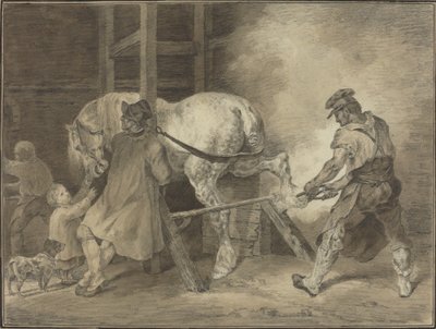 Sklep kowala autorstwa after Léon Cogniet after Théodore Gericault