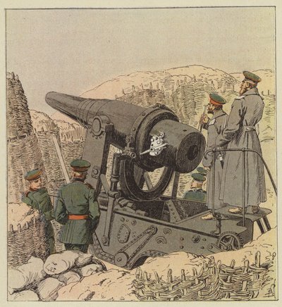 Rosyjski 9-calowy pistolet boczny autorstwa after Louis Charles Bombled