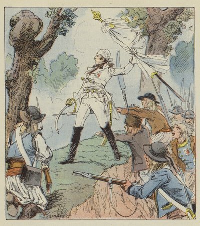 Charette jest prawdziwym bohaterem wojny Wandei autorstwa after Louis Charles Bombled
