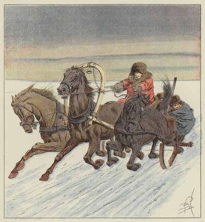 W trojce nad Bajkałem autorstwa after Louis Charles Bombled