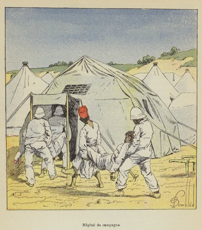 Szpital polowy autorstwa after Louis Charles Bombled