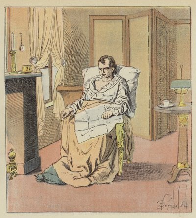 Bardzo niedysponowany cesarz autorstwa after Louis Charles Bombled