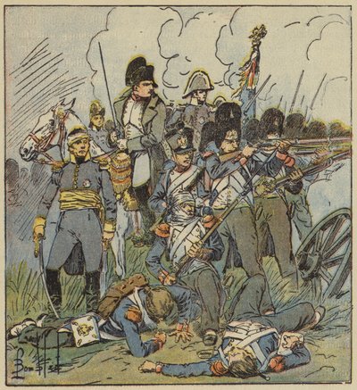 Cesarz właśnie przegrał wielką bitwę autorstwa after Louis Charles Bombled