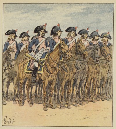 Kawaleria i armie Włoch autorstwa after Louis Charles Bombled