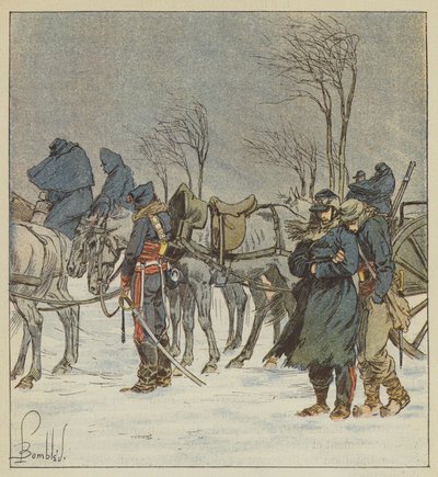 Artyleria 21 Korpusu autorstwa after Louis Charles Bombled