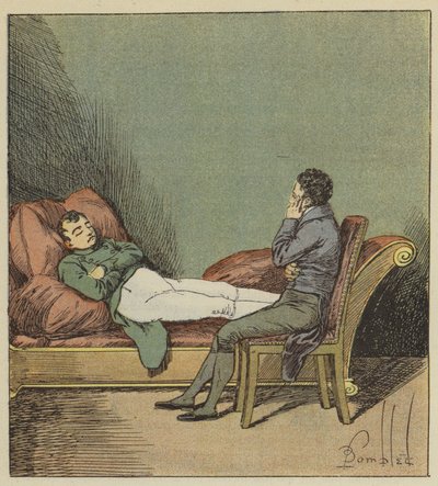 Sprawy dotyczą śpiącego Napoleona autorstwa after Louis Charles Bombled
