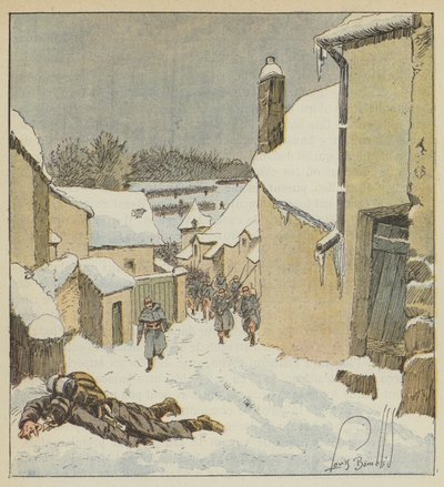 59. marsz i telefony komórkowe Indre-et-Loire odbijają Baulle z rąk wroga autorstwa after Louis Charles Bombled