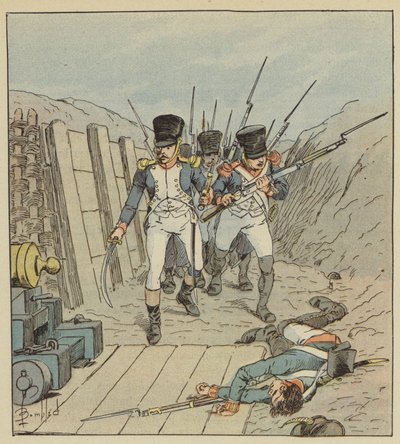 Kapitan de Chabure, szef tej słynnej kompanii itd. autorstwa after Louis Charles Bombled