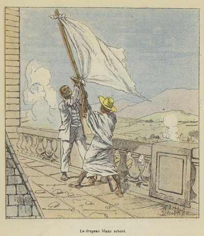 Biała flaga leci autorstwa after Louis Charles Bombled