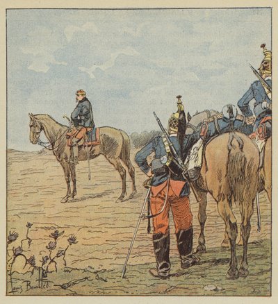 Generał Barry na dzień przed Coulmierami autorstwa after Louis Charles Bombled