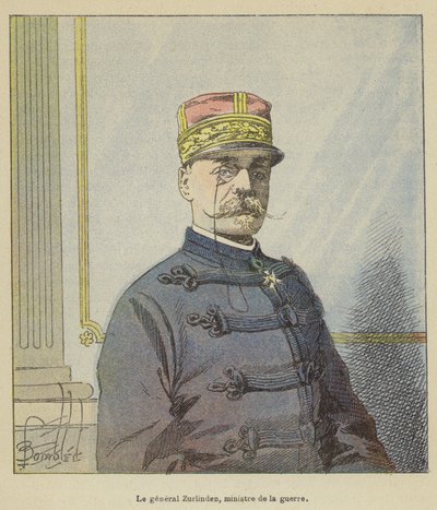 Generał Zurlinden, minister wojny autorstwa after Louis Charles Bombled