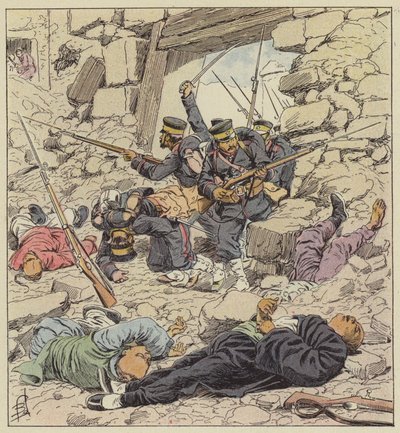 Japończycy wkraczają do Pekinu. autorstwa after Louis Charles Bombled