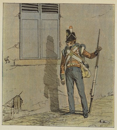 W nocy zostaną rozstawieni wartownicy, aby dotknąć domu autorstwa after Louis Charles Bombled