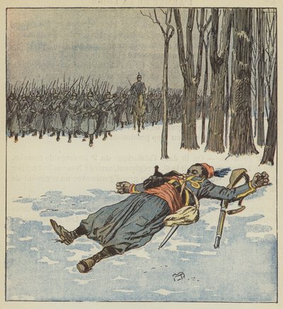 Bohaterska śmierć Turka autorstwa after Louis Charles Bombled