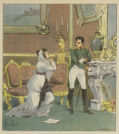 Napoleon i pani Hatzfeld autorstwa after Louis Charles Bombled