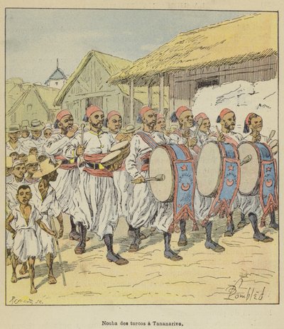 Nuba Turcos w Antananarywa autorstwa after Louis Charles Bombled