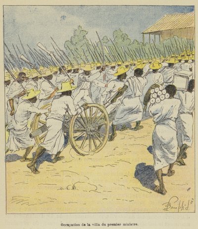 Zajęcie willi premiera autorstwa after Louis Charles Bombled