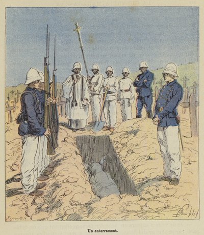 Pogrzeb autorstwa after Louis Charles Bombled