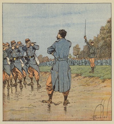 Egzekucja w 17 korpusie autorstwa after Louis Charles Bombled