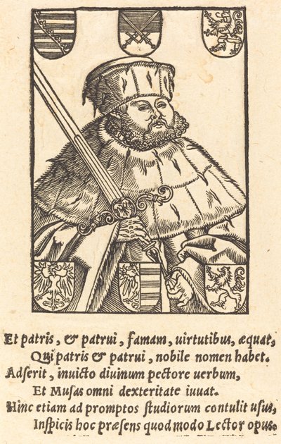 Jan Fryderyk Wielkoduszny w szatach elektorskich [po lewej] autorstwa after Lucas Cranach the Younger