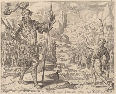 Spotkanie Dawida z Goliatem autorstwa after Maerten van Heemskerck