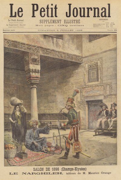 Le Narghileh (szisza) autorstwa after Maurice Henri Orange