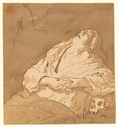 Św. Maria Magdalena w ekstazie autorstwa after Michelangelo Merisi da Caravaggio