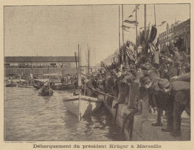 Prezydent Kruger z Transwalu przybywa do Marsylii autorstwa after Nadar