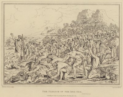 Przejście Morza Czerwonego, Exodus autorstwa after Nicolas Poussin