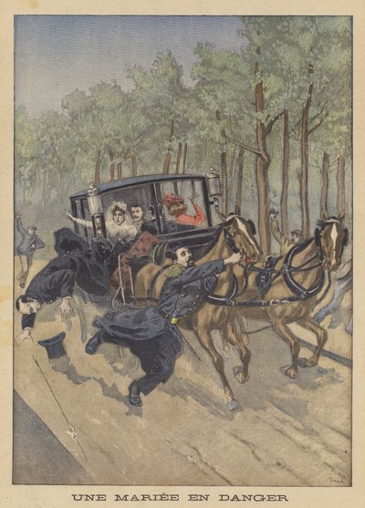 Panna młoda w niebezpieczeństwie autorstwa after Oswaldo Tofani