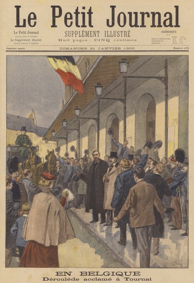 Paul Deroulede zostaje ciepło przyjęty w Tournai w Belgii autorstwa after Oswaldo Tofani