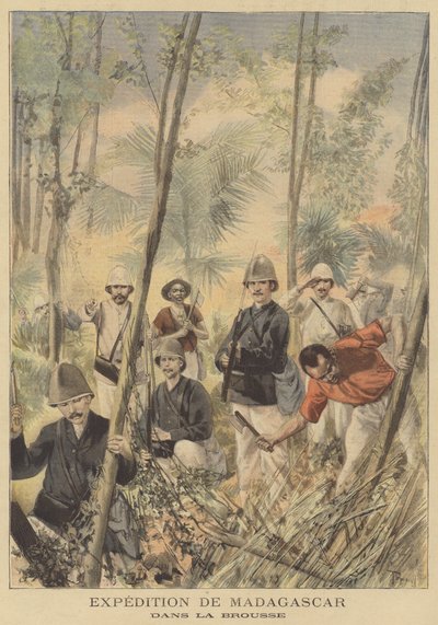 Francuska wyprawa na Madagaskar autorstwa after Oswaldo Tofani