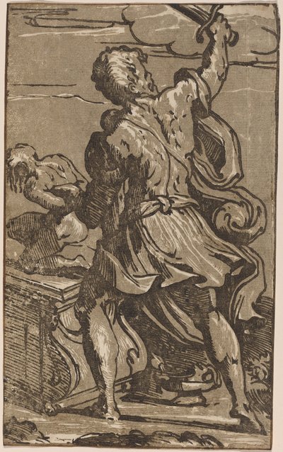 Ofiara Abrahama autorstwa after Parmigianino