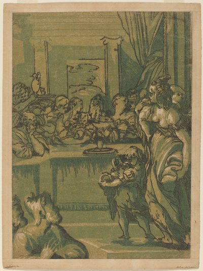 Ofiarowanie w świątyni autorstwa after Parmigianino after Giuseppe Porta