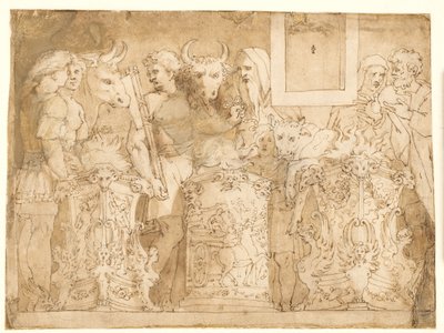 Antyczna ofiara autorstwa after Polidoro da Caravaggio