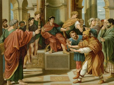 Elymas oślepnie autorstwa after Raphael