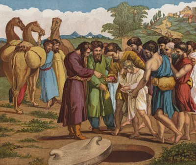 Józef sprzedany przez swoich Braci autorstwa after Raphael