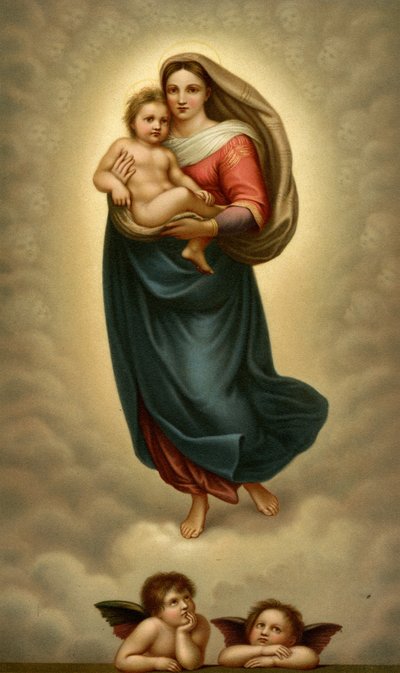 Madonna San Sista, Madonna Sykstyńska autorstwa after Raphael