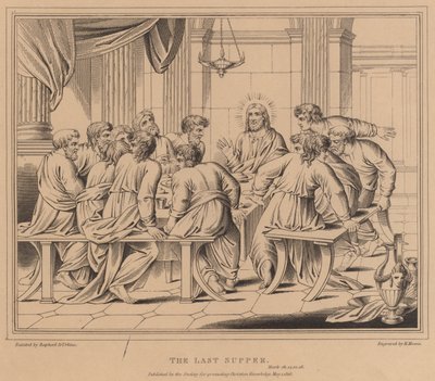 Ostatnia Wieczerza, Mark autorstwa after Raphael
