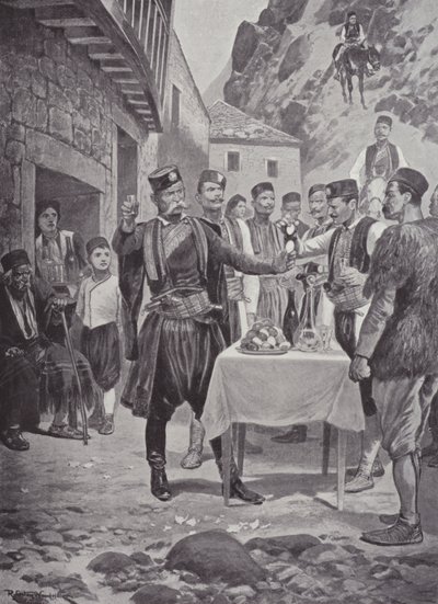 Czarnogórski zwyczaj wielkanocny autorstwa after Richard Caton II Woodville
