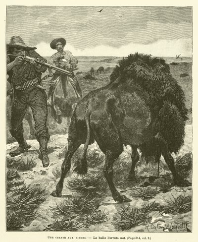 Polowanie na żubry autorstwa after Richard Caton II Woodville