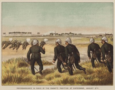 Rekonesans w mocy pozycji wroga w Kafr Dawar, 5 sierpnia autorstwa after Richard Simkin