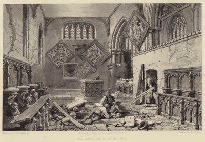 Kościół Arundel, Sussex autorstwa Samuel (after) Prout