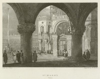 St Marks, Wenecja autorstwa Samuel (after) Prout