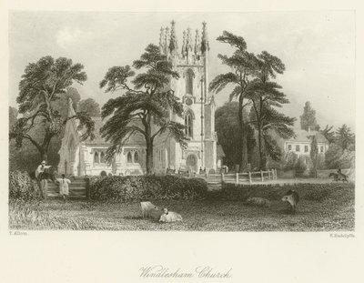 Kościół Windlesham autorstwa after Thomas Allom