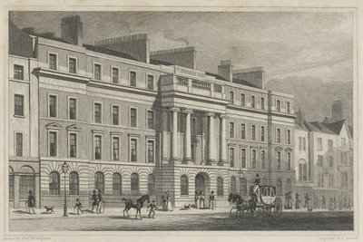 Furnivals Inn Holborn, 1825 autorstwa Thomas Hosmer after Shepherd