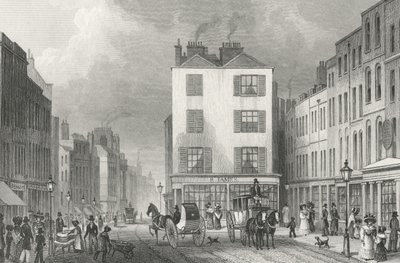 Środkowy rząd Holborn, 1830 autorstwa Thomas Hosmer after Shepherd