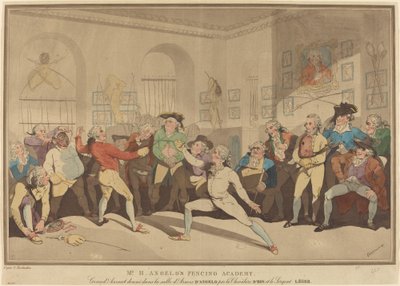 Akademia Szermierki Pana H. Angelo autorstwa after Thomas Rowlandson