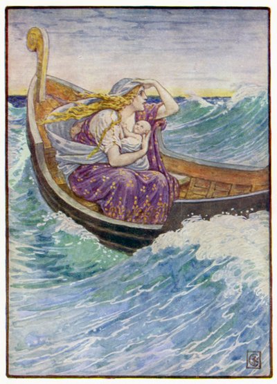 Przez dwa dni i dwie noce rzucano łodzią tam i tam autorstwa after Walter Crane