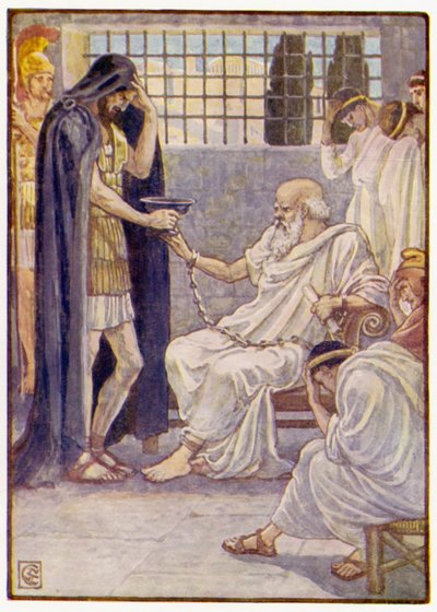 Wypił zawartość, jakby to był kieliszek wina autorstwa after Walter Crane